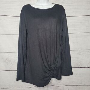 Women's Loose Fit Front Knot Top Medium‎